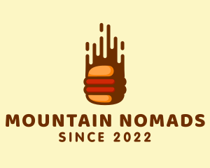 Fast Hamburger Burger logo design