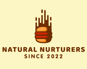 Fast Hamburger Burger logo design