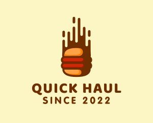 Fast Hamburger Burger logo design