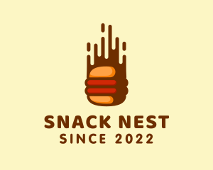 Fast Hamburger Burger logo design