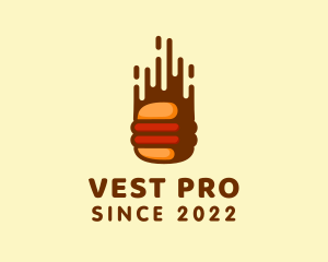 Fast Hamburger Burger logo design