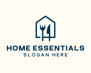 Blue Home Restaurant  logo design