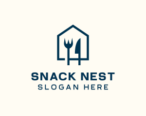 Blue Home Restaurant  logo design