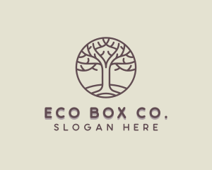 Tree Branch Gardening Logo