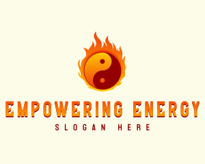 Yin Yang Fire logo design