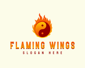 Yin Yang Fire logo design