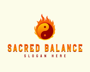 Yin Yang Fire logo design