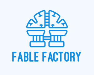 Blue Brain Factory logo design