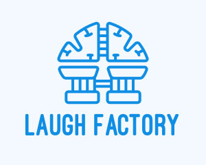 Blue Brain Factory logo design