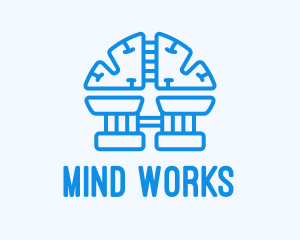 Blue Brain Factory logo design