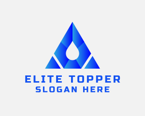 Triangle Water Droplet Logo