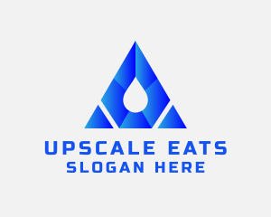 Triangle Water Droplet Logo