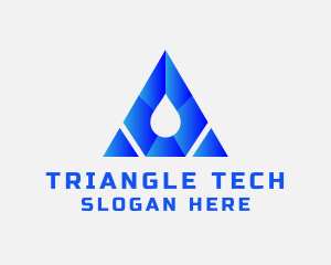 Triangle Water Droplet logo