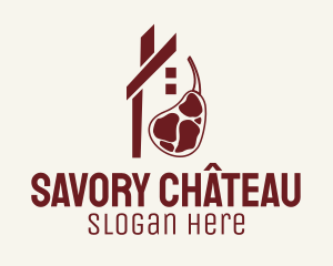 Meat Butcher House  logo design