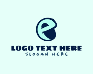 Emotion - Face Emoji Letter E logo design