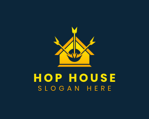 House Arrow Target logo design