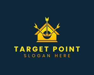 House Arrow Target logo design