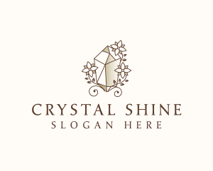 Floral Gemstone Crystal logo