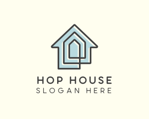 House Maze Line logo design