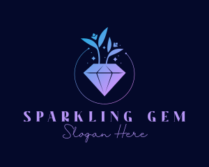 Crystal Daimond Gem logo design