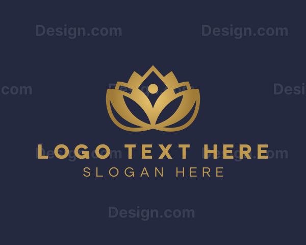 Floral Yoga Lotus Logo