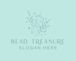 Elegant Crystal Leaves logo design