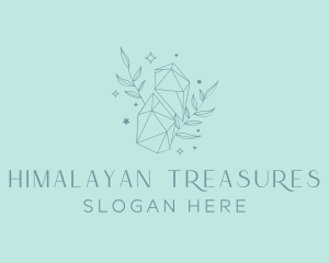 Elegant Crystal Leaves logo design