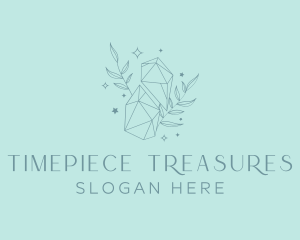 Elegant Crystal Leaves logo design