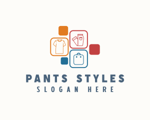 Shirt Pants Bag Clothing logo