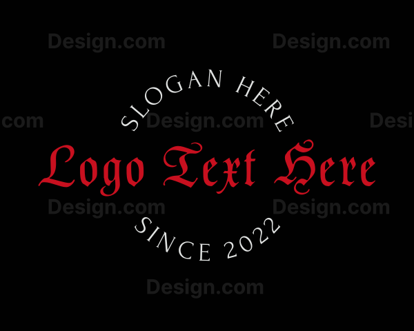 Simple Gothic Tattoo Logo
