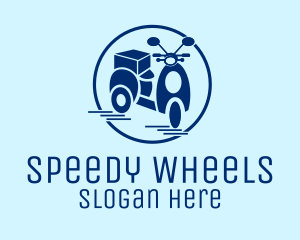 Blue Delivery Scooter  logo