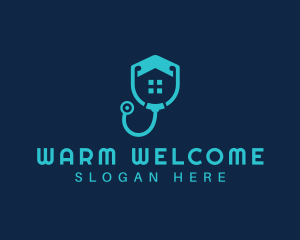 Medical Stethoscope Hospital logo design