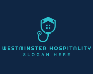 Medical Stethoscope Hospital logo design