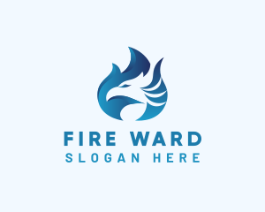 Blue Eagle Fire logo design