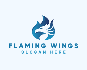 Blue Eagle Fire logo design