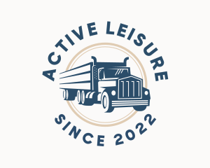 Logistics Haulage Truck logo design