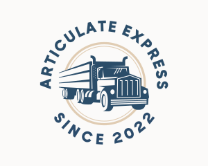 Logistics Haulage Truck logo design