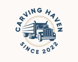 Logistics Haulage Truck logo design