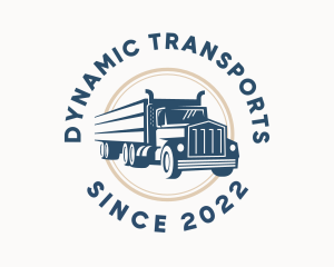 Logistics Haulage Truck logo design