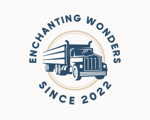 Logistics Haulage Truck logo design