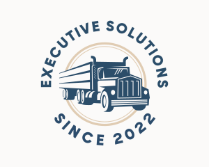 Logistics Haulage Truck logo design