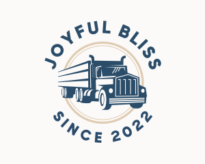 Logistics Haulage Truck logo design