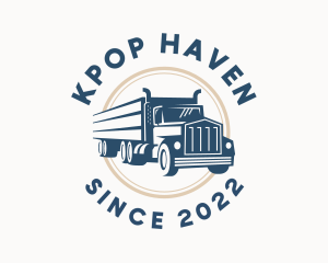 Logistics Haulage Truck logo design