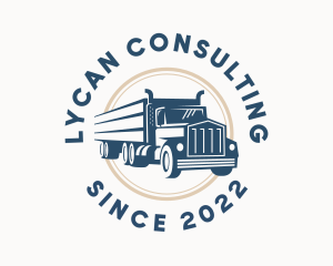 Logistics Haulage Truck logo design