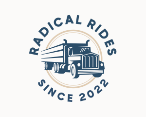 Logistics Haulage Truck logo design