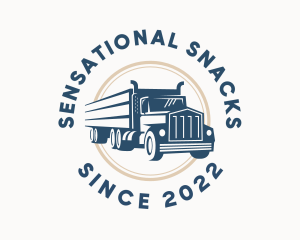 Logistics Haulage Truck logo design