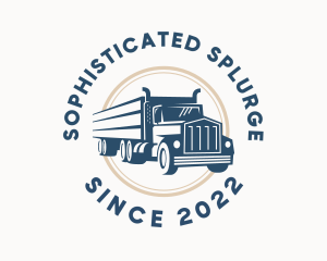 Logistics Haulage Truck logo design