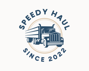 Logistics Haulage Truck logo design