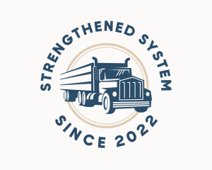 Logistics Haulage Truck logo design