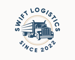 Logistics Haulage Truck logo
